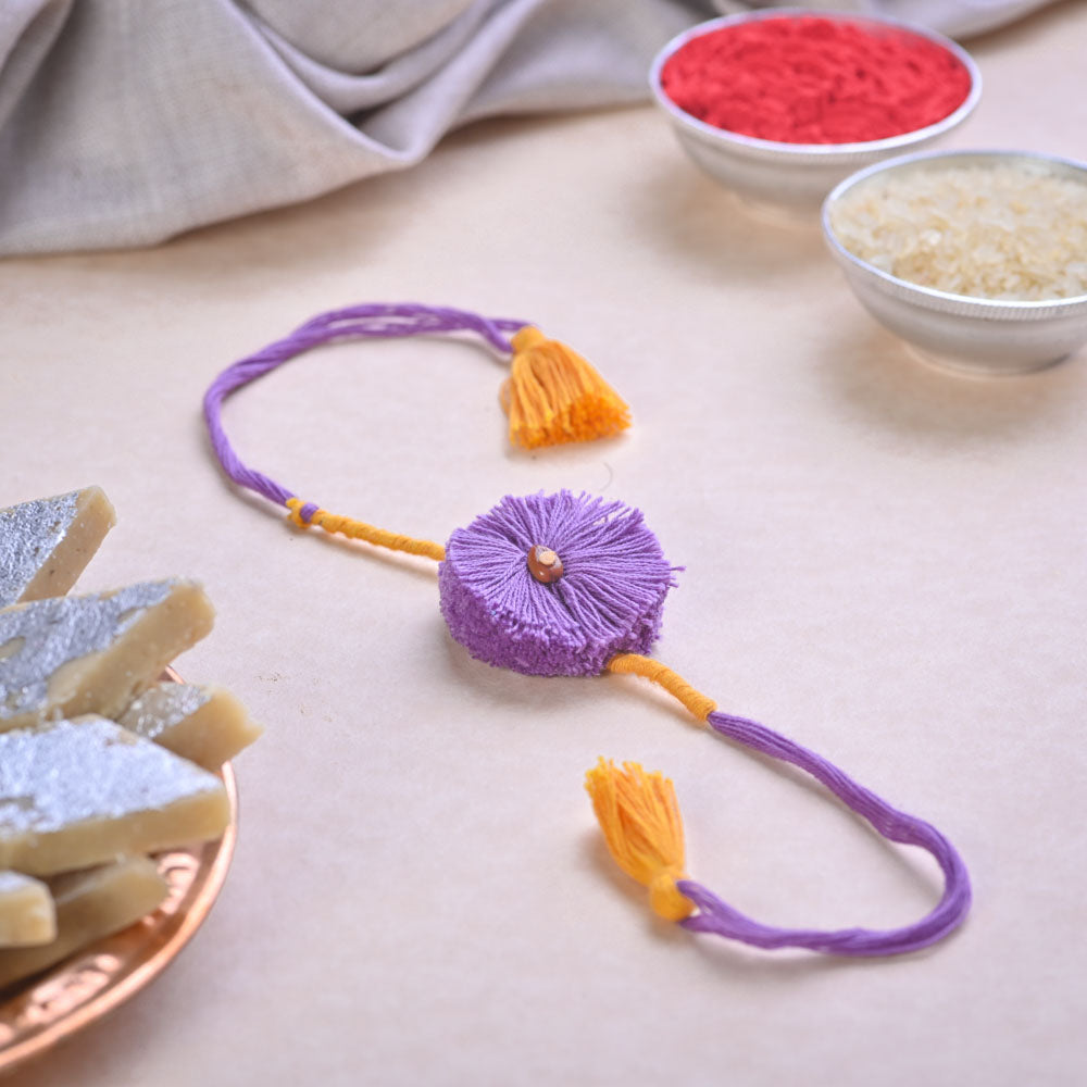 Plantable Seed Rakhi with Amaltash And Brinjal Seed