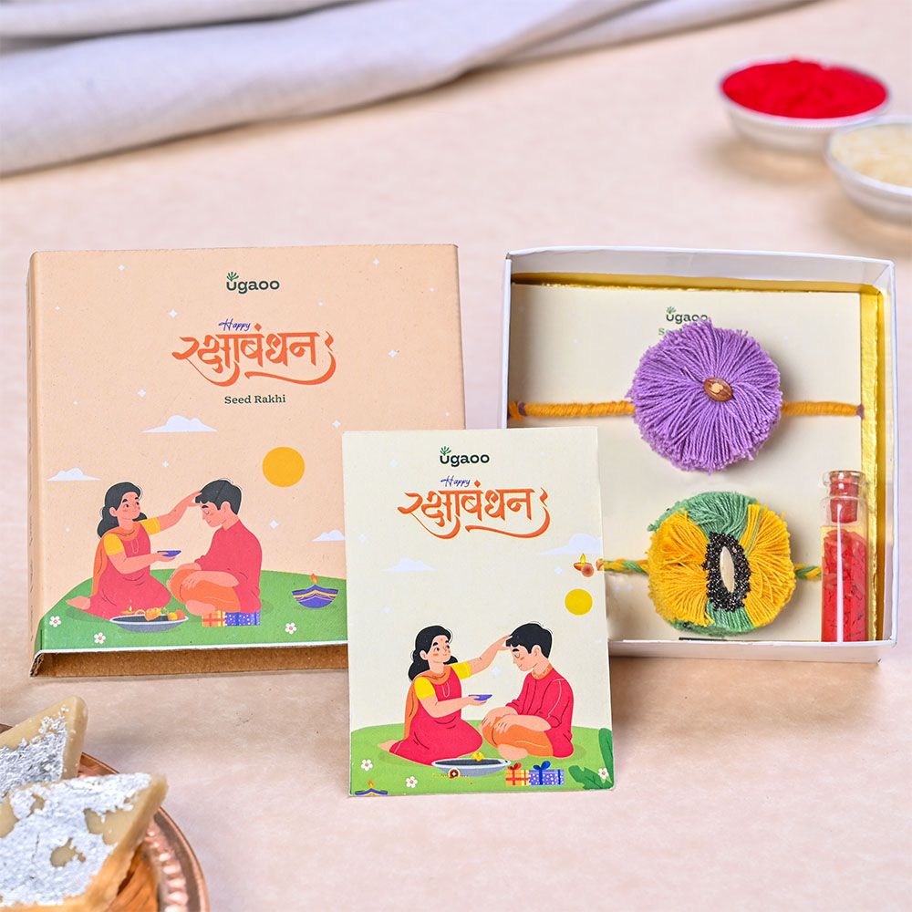 Plantable Seed Rakhi - Set of 2