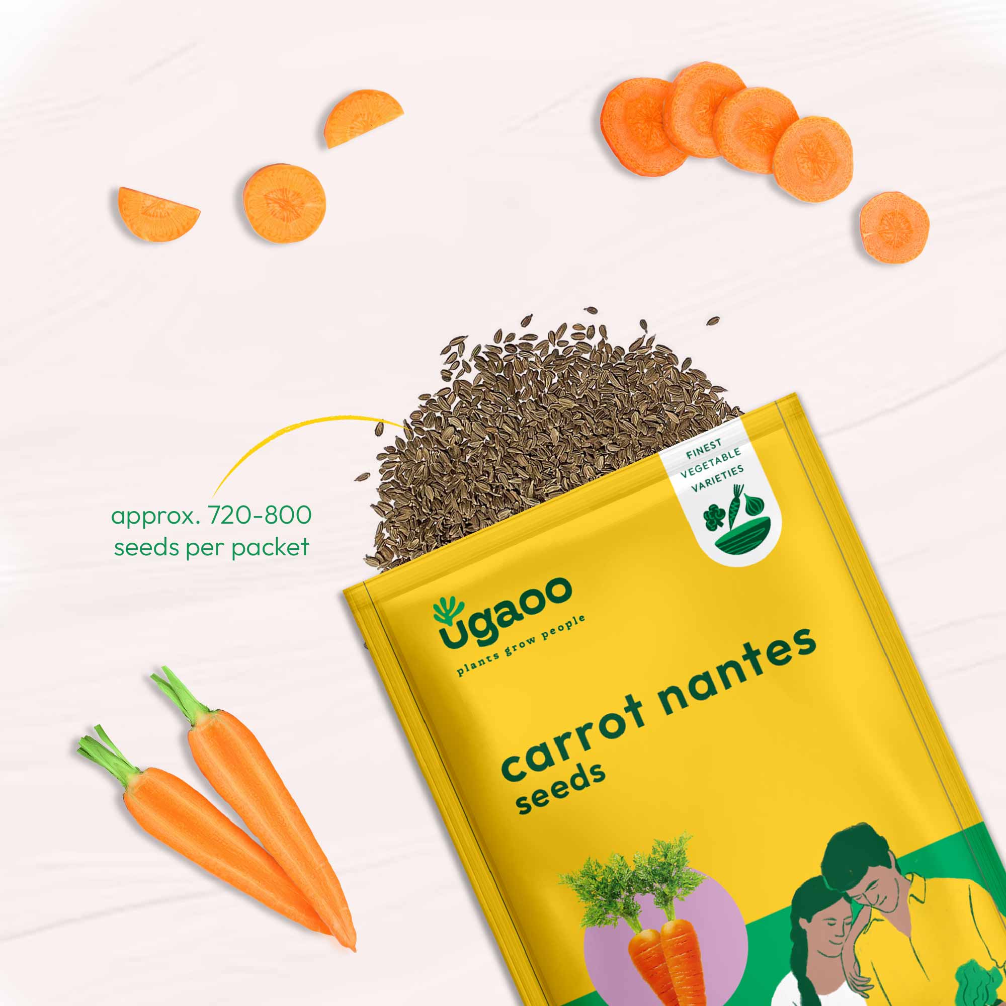 Carrot Nantes Seeds (Improved)