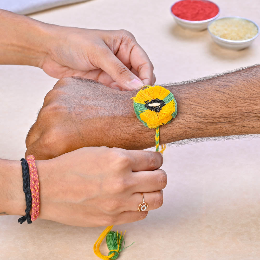 Plantable Seed Rakhi with Cucumber &amp; Chulai Seeds