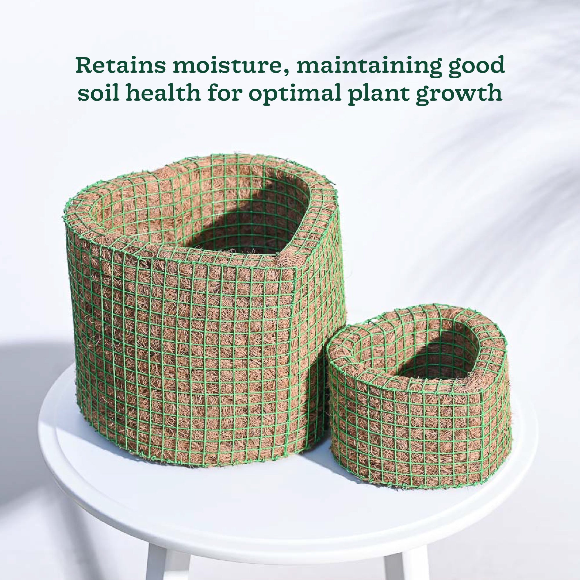 Heart Coir Planter - Set of 2