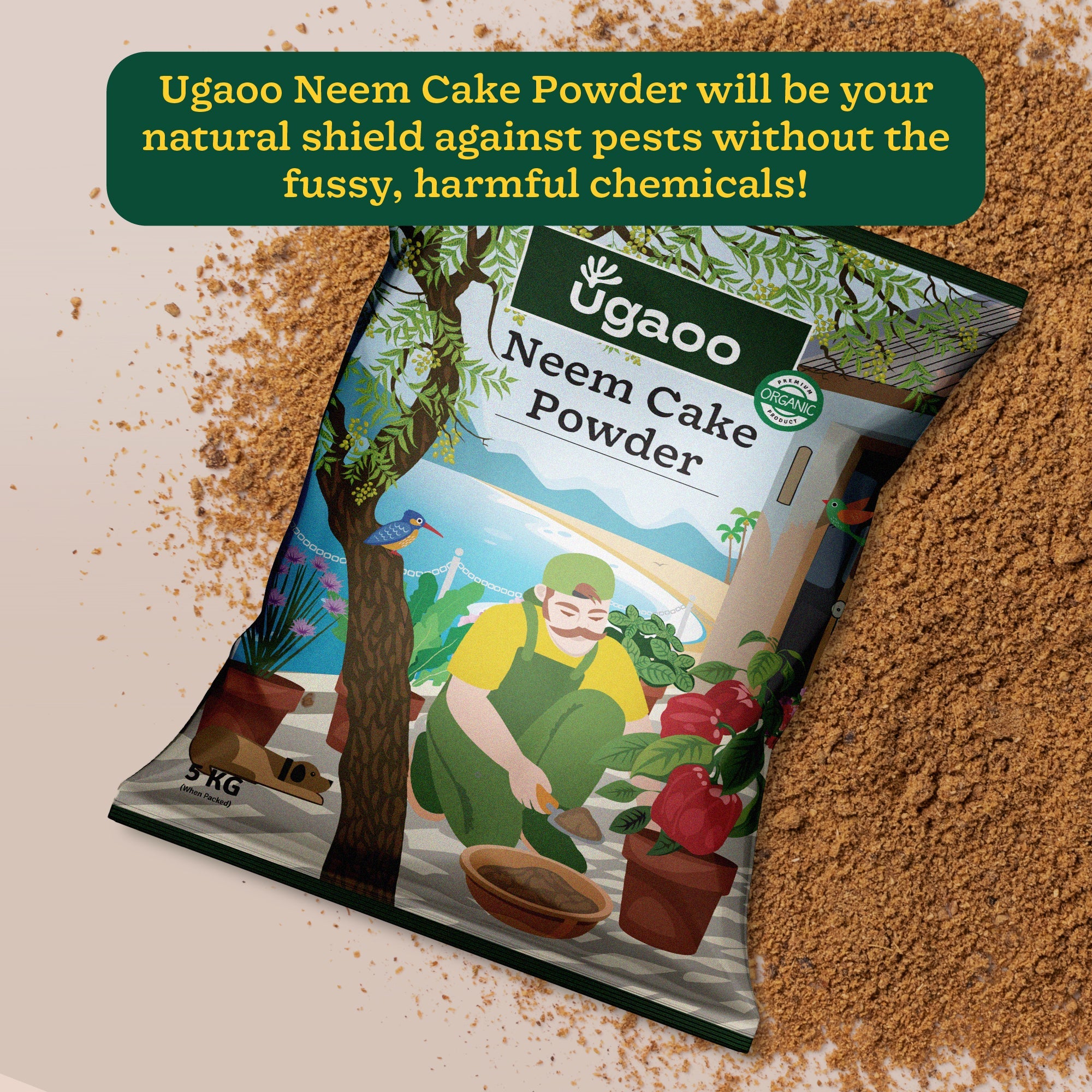 Neem Cake Powder - 5 kg