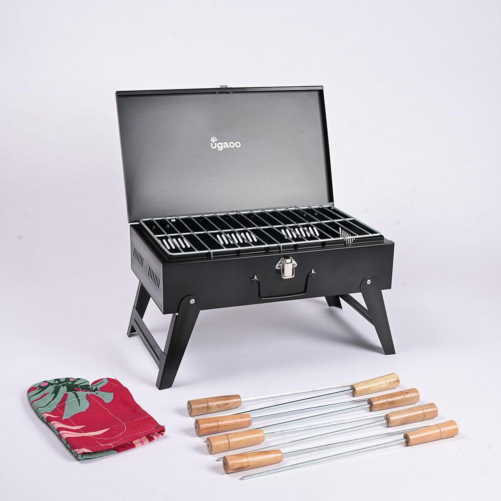 Briefcase Style Barbecue Grill