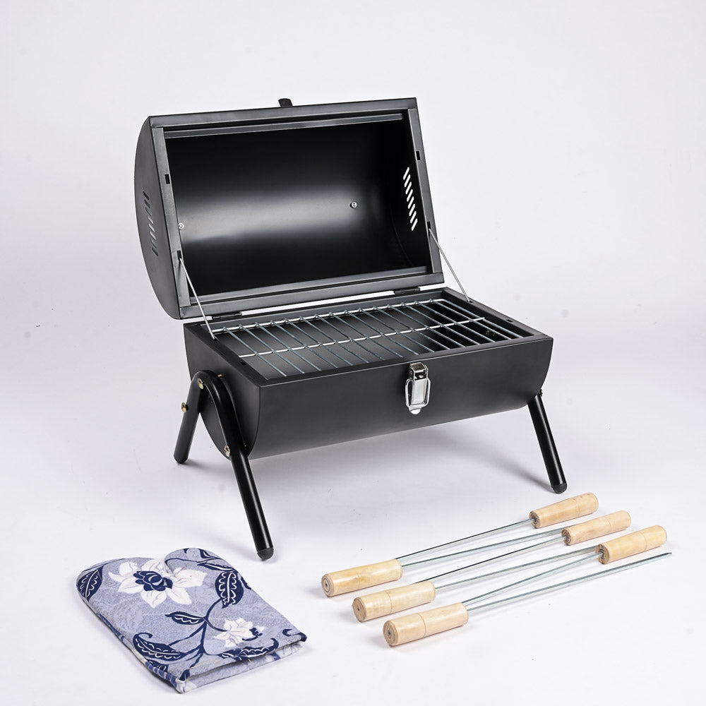 Barrel Style Barbecue Grill