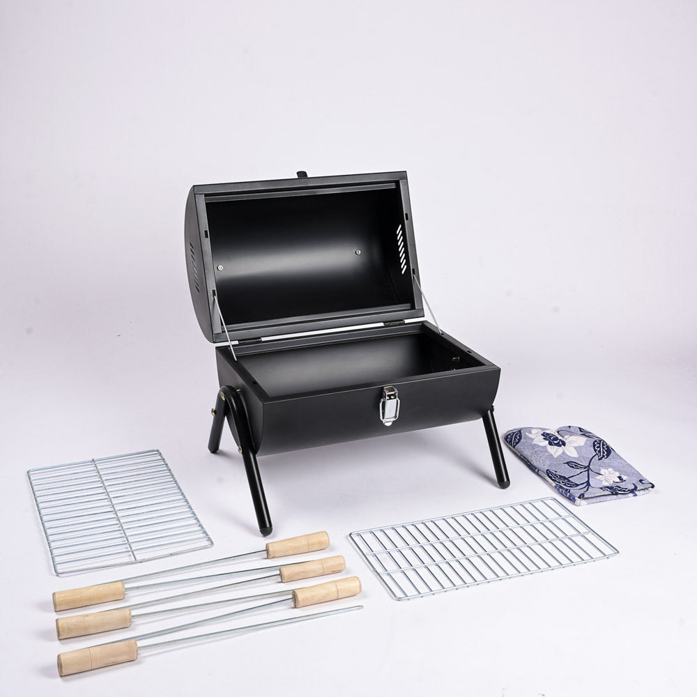 Barrel Style Barbecue Grill