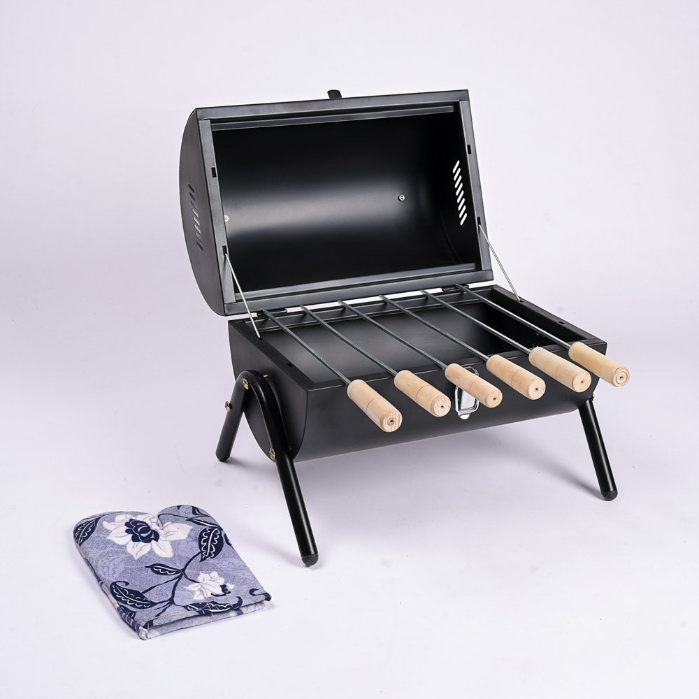 Barrel Style Barbecue Grill