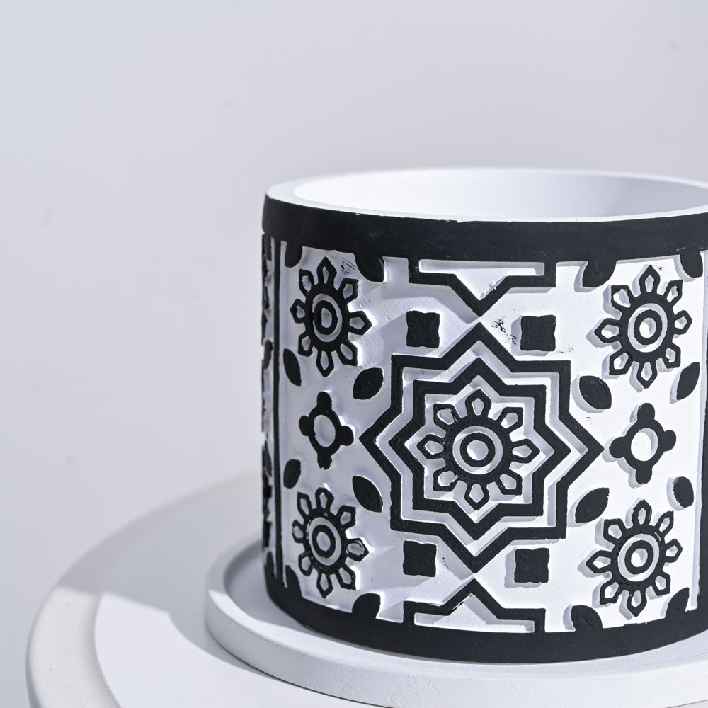 Mandala Cement Pot