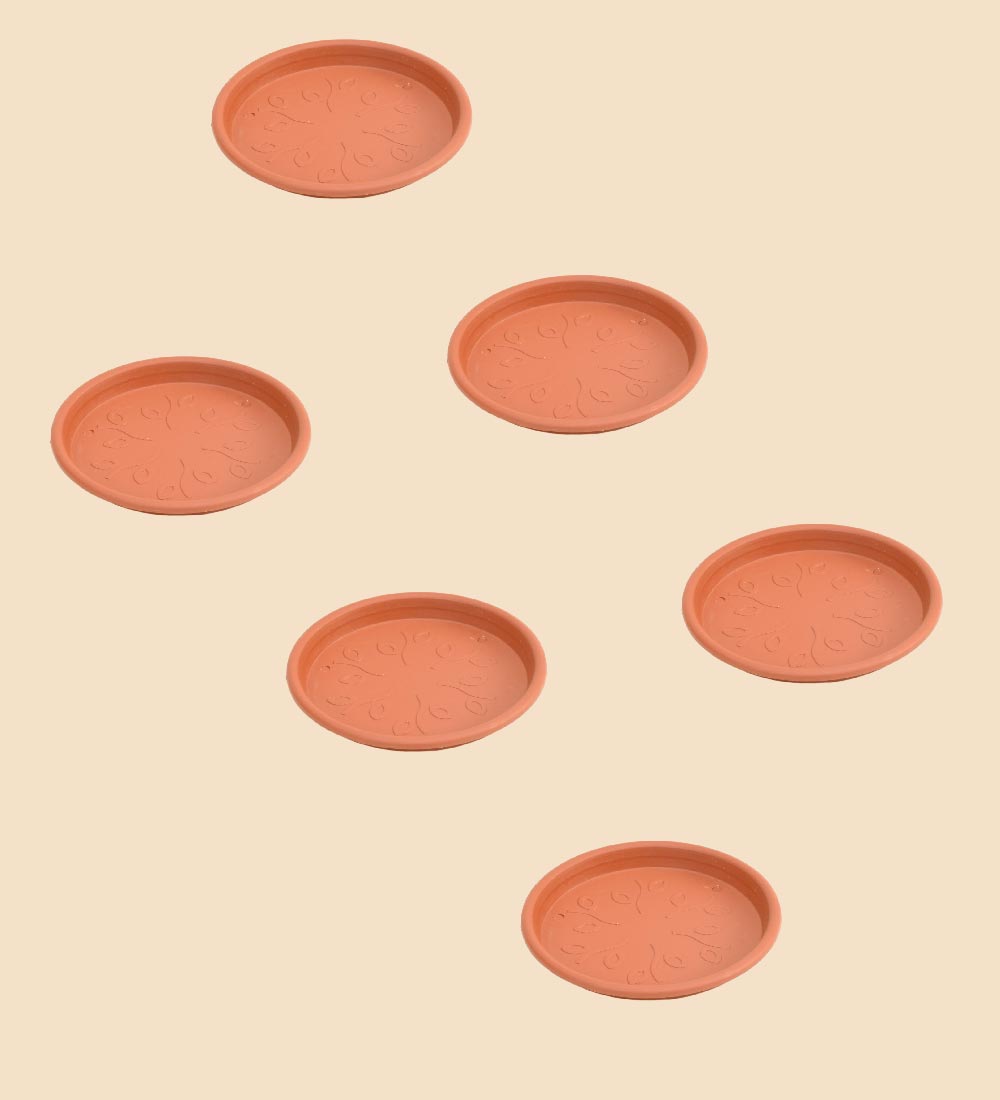 Gardening Plates - Terracotta Color