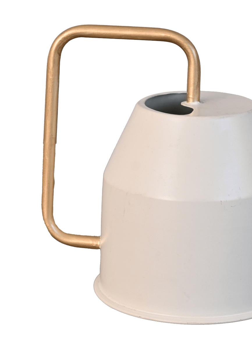 Haifoss Watering Can - Ivory &amp; Gold