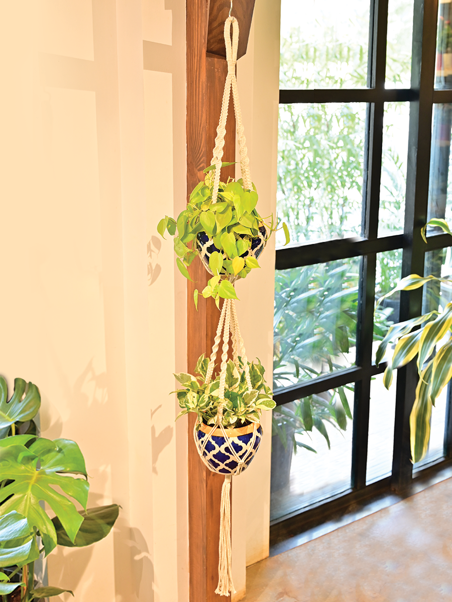 Macrame Two Layer Hanger