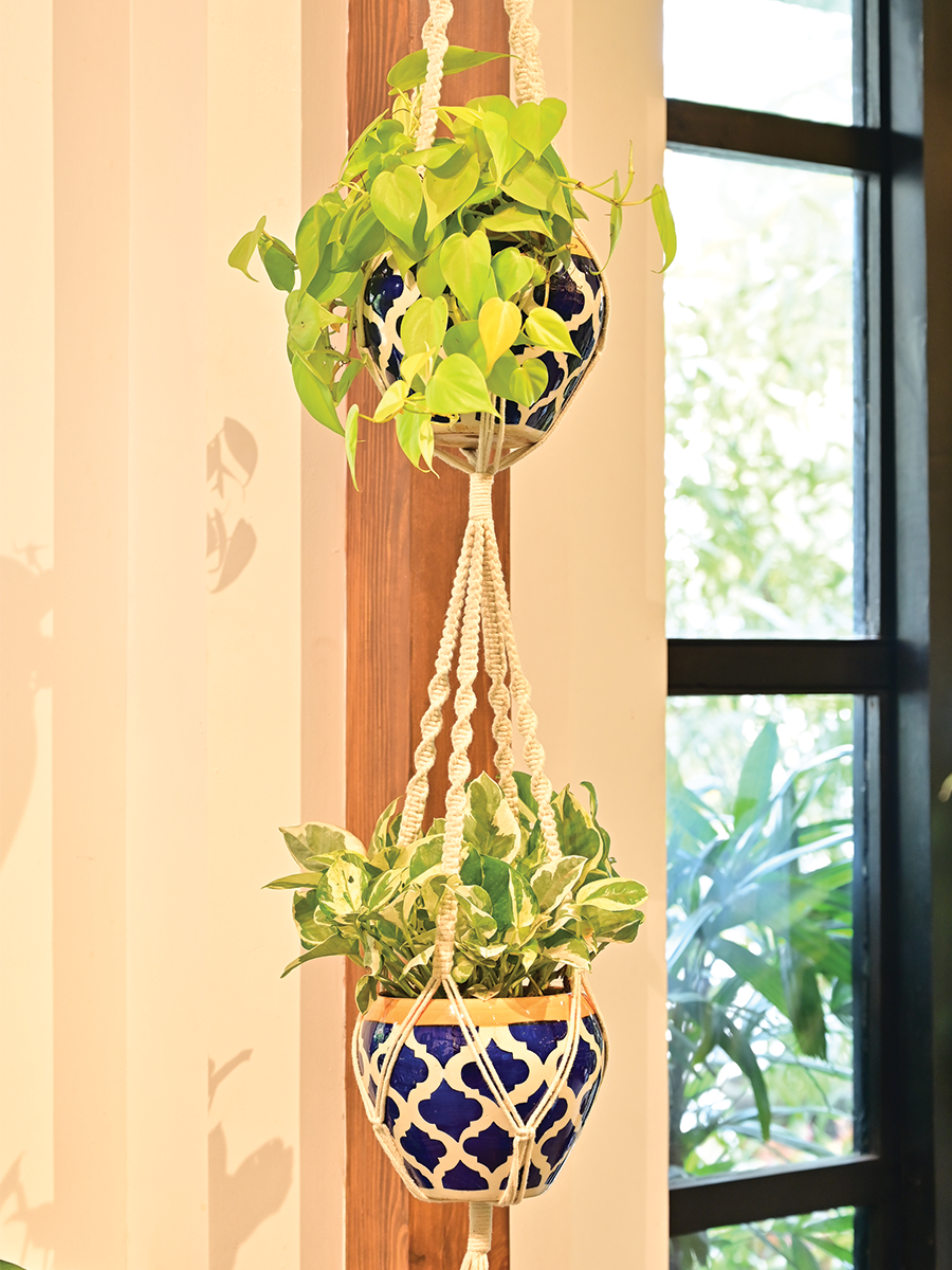 Macrame Two Layer Hanger