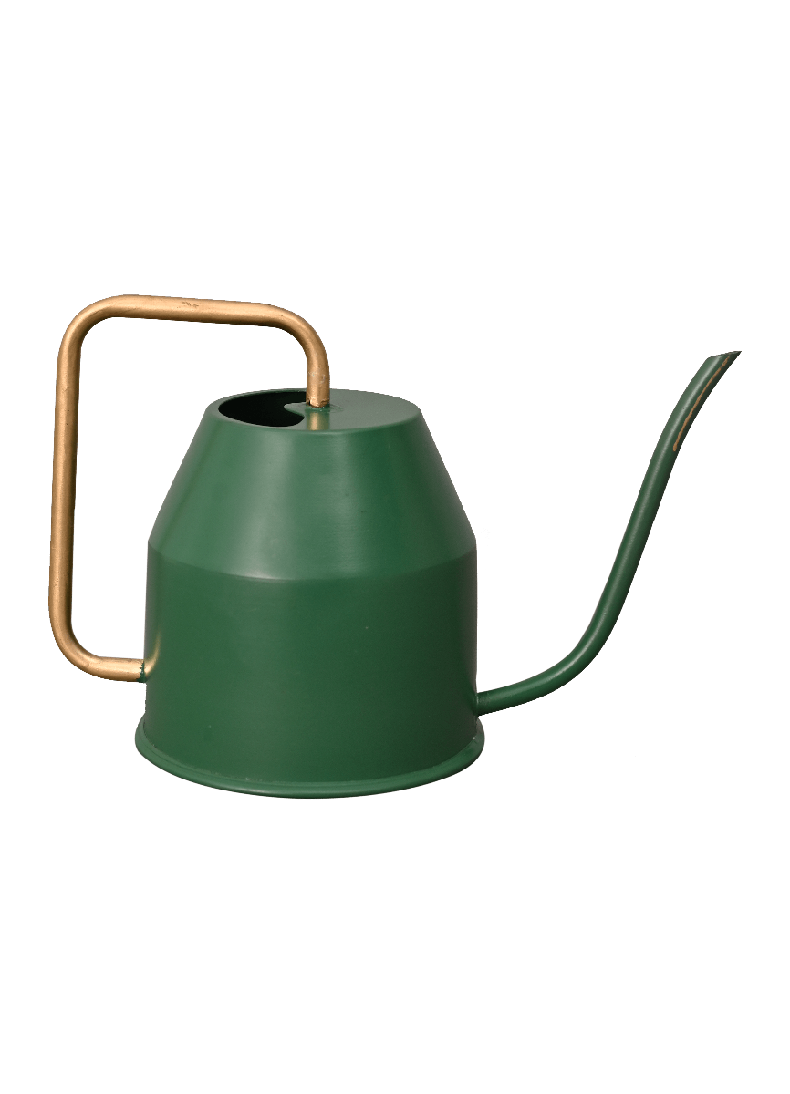 Tropical Forest Watering Can - Green &amp; Gold